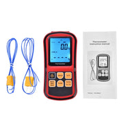 LABART GM1312 Digital Thermocouple Thermometer 2 Channels LCD Display Temperature Meter